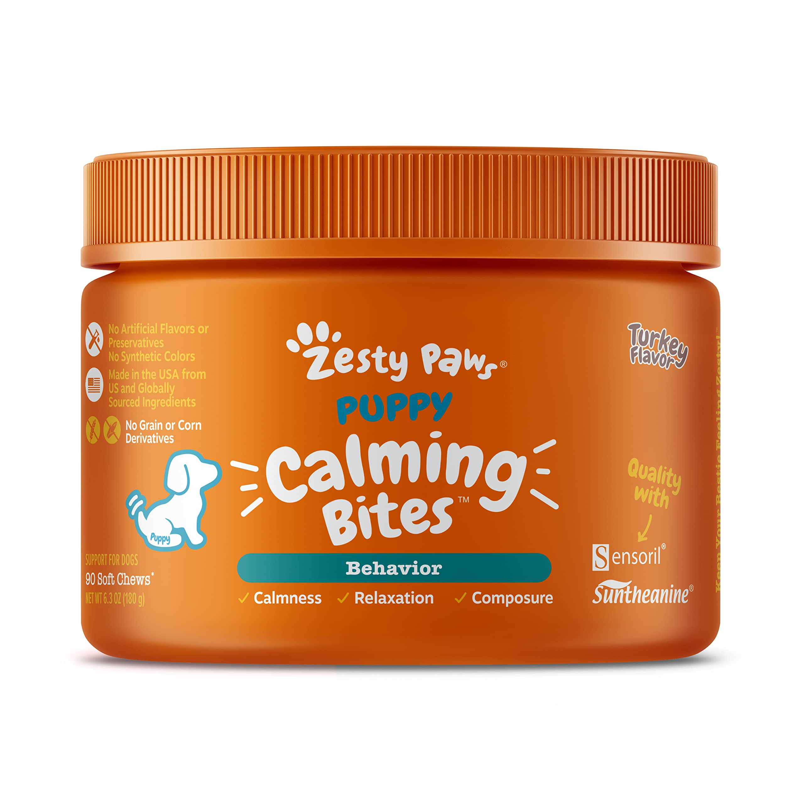 Zesty Paws Puppy 8-in-1 Multivitamin Soft Chews + Puppy Calming Soft Chews