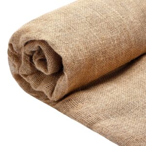 burlap roll natural burlap fabric multipurpose rustic fabric roll for garden wedding table runners home party decor (63 inch x 30 feet)