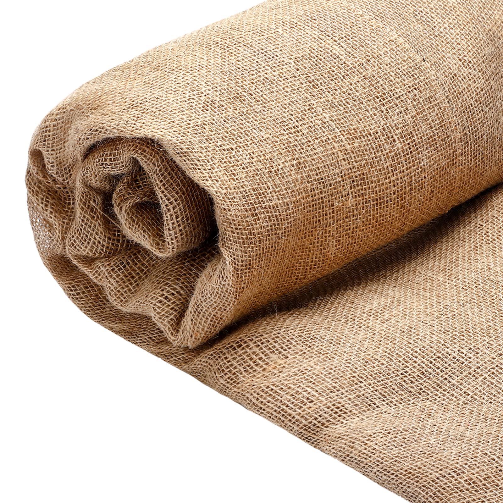 Burlap Roll Natural Burlap Fabric Multipurpose Rustic Fabric Roll for Garden Wedding Table Runners Home Party Decor (63 Inch x 30 Feet)