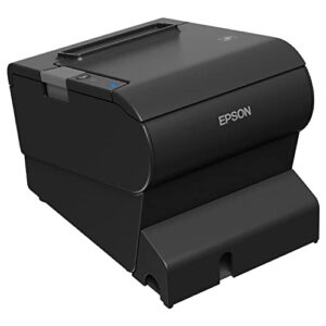 Epson TM-T88VI Thermal Receipt Printer, Ethernet, USB and Serial Interfaces, Requires USB Wireless Dongle, NFC, Supports PC-POS/Mobile Devices/Cloud Servers, Black, DAODYANG Printer_Cable