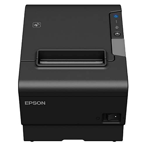 Epson TM-T88VI Thermal Receipt Printer, Ethernet, USB and Serial Interfaces, Requires USB Wireless Dongle, NFC, Supports PC-POS/Mobile Devices/Cloud Servers, Black, DAODYANG Printer_Cable