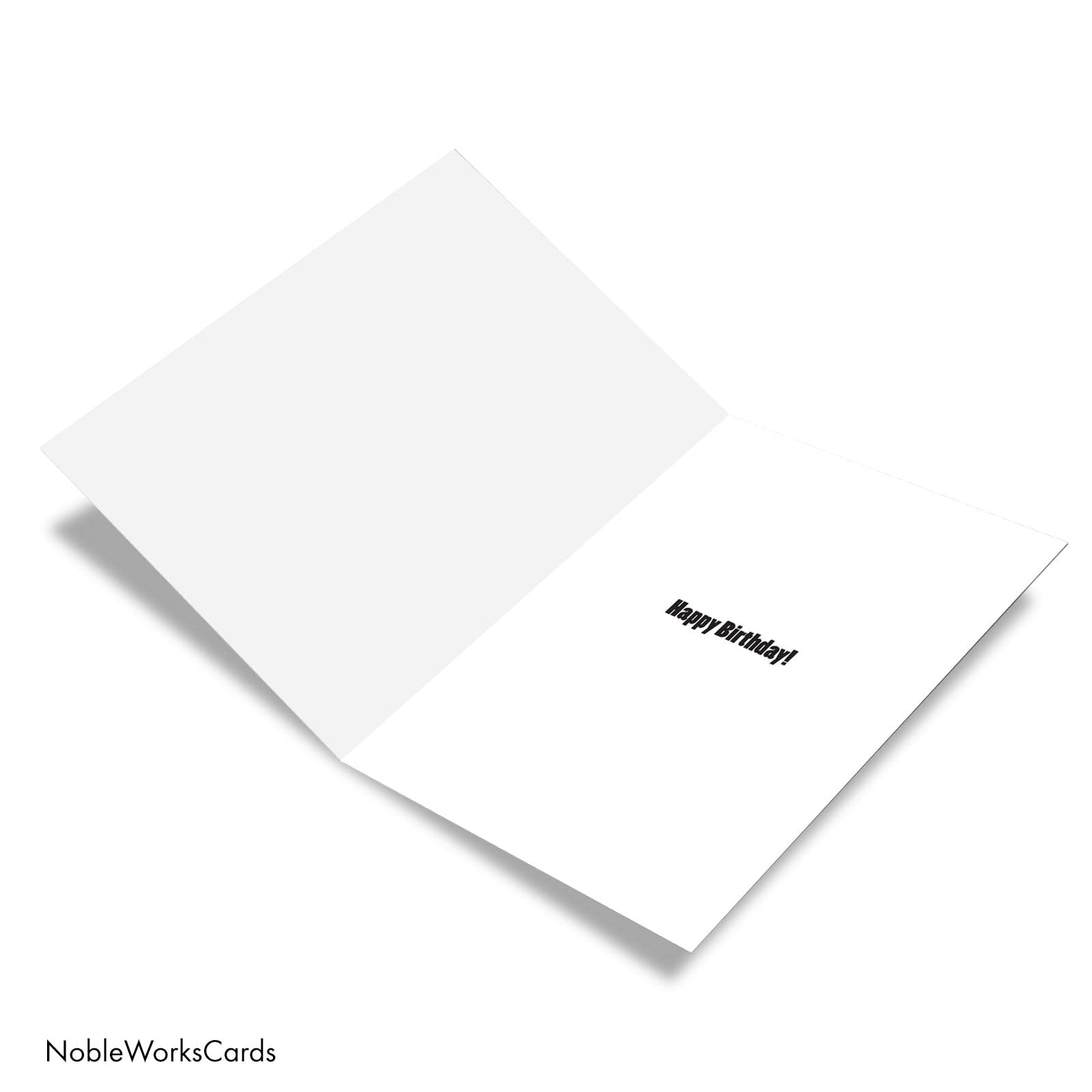 NobleWorks Birthday Brother Greeting Card with 5 x 7 Inch Envelope (1 Card) Big Happy Birthday Brother C5936BRG