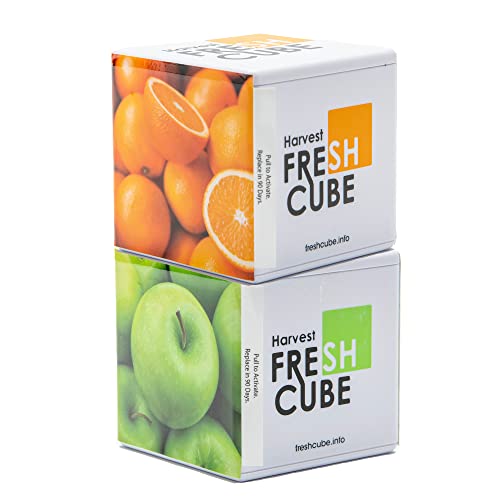 Harvest Fresh Cube Produce Saver | Extend produce shelf life up to 4 to 6 weeks | Simply unwrap and forget! | Pack of 2 | 180 Day Supply