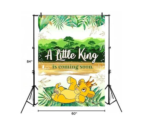 Similar Lion King Baby Shower Decorations for Boy 5x7ft African Baby Lion King Backdrop Baby Shower Vinyl Infant Simba Wild One Jungle Background for Kids 1 Year Old, One Size