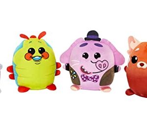 Mattel Disney100 Pixar Pals Cuutopia Plush Toys 4-Pack, Collectible Set of 4 Soft 5-Inch Pillow Dolls Inspired by Fan-Favorite Movie Characters