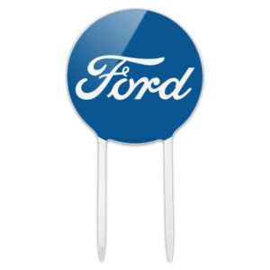 acrylic ford classic script logo cake topper party decoration for wedding anniversary birthday graduation