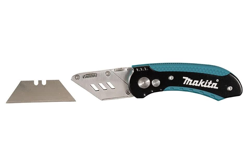 Makita Quick Change Folding Utility Knife with 10 Blades