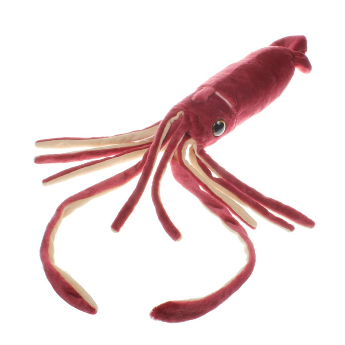 Nohito Large Giant Red Squid Stuffed Animal Plush Pillow Toy Realistic King Colossal Squid Octopus Cuttlefish Plushie Doll (Red, M)