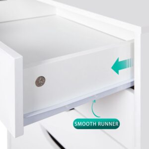 Naomi Home Drawer Storage Cabinet White/7 Drawer