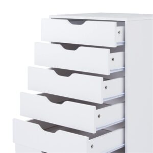 Naomi Home Drawer Storage Cabinet White/7 Drawer