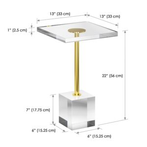 Acrylic Side Table, Acrylic End Table, Lucite Side Table, Clear End Table, Lucite Table, Acrylic Table, Clear Nightstand, Clear Bedside Table, Acrylic Accent Table, Acrylic Furniture Tables, Square