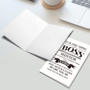 Ogeby Funny Boss Day Cards Gifts for Boss Women Men, Happy Boss’s Day Card Gifts for Him Her, Boss Appreciation Card for Leader Mentor, Boss Thank You