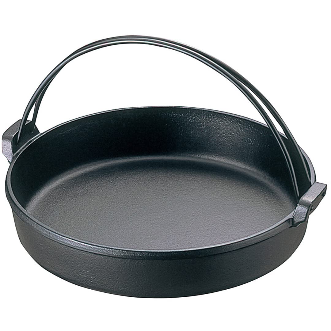 TIKUSAN Japanese Cast Iron Hot Pot Sukiyaki Nabe Pan Made in Japan (10.2" (26cm))