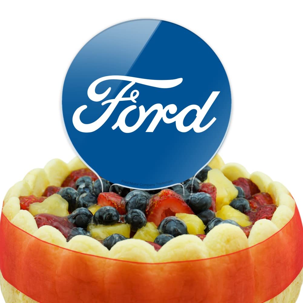 Acrylic Ford Classic Script Logo Cake Topper Party Decoration for Wedding Anniversary Birthday Graduation