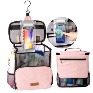 kadamii shower caddy with phone holder for college dorm, hanging portable mesh gym shower bag for women men, cruise travel bathroom accessories must have