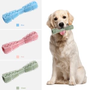 Puppy Bones for Small Dogs Teething Durable Dog Toothbrush Chew Toy Stick Soft Rubber Teeth Cleaning Point Massage Toothpaste Pet Supplies