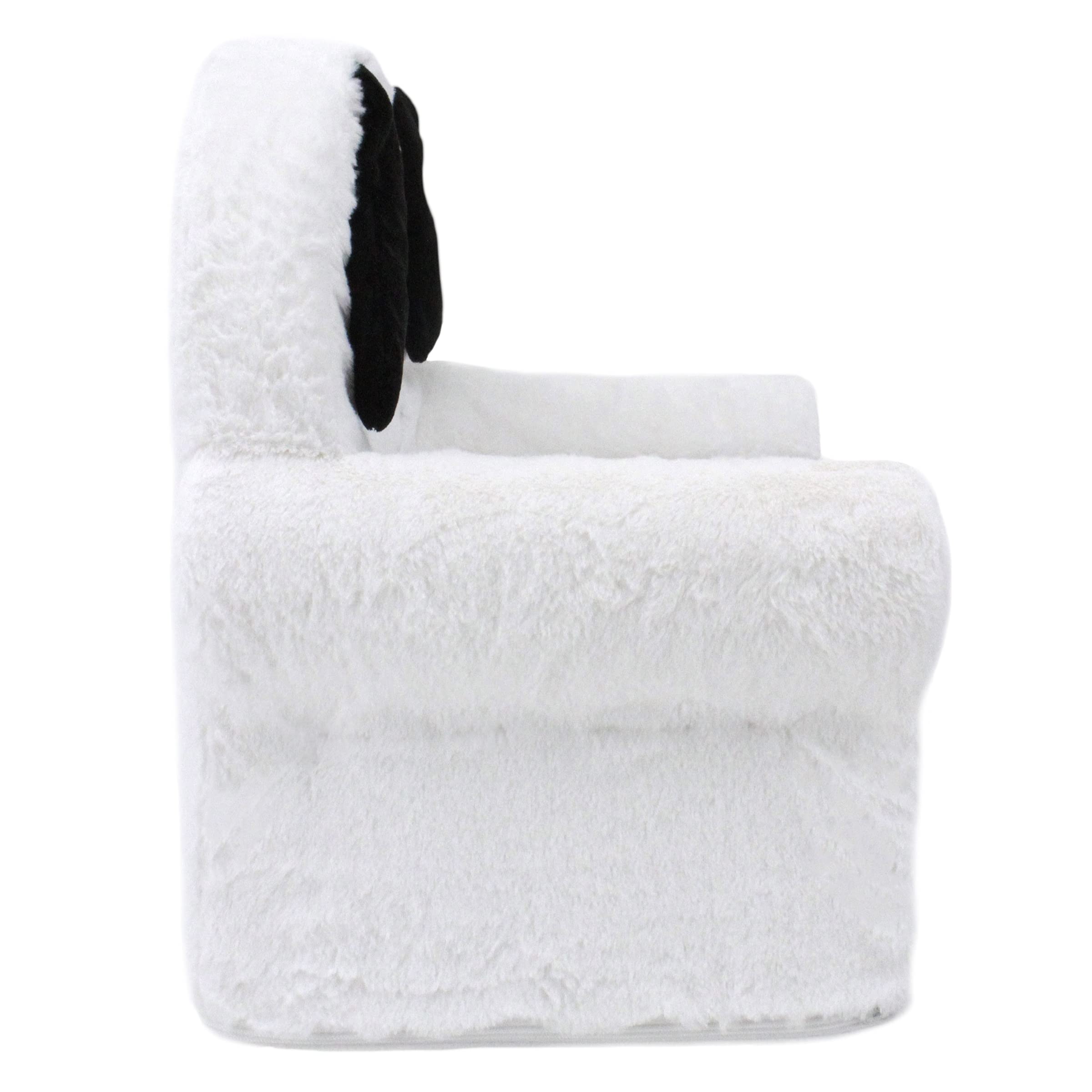 Animal Adventure | Peanuts | Snoopy | Soft Plush Children's Character Chair for Relaxing, White