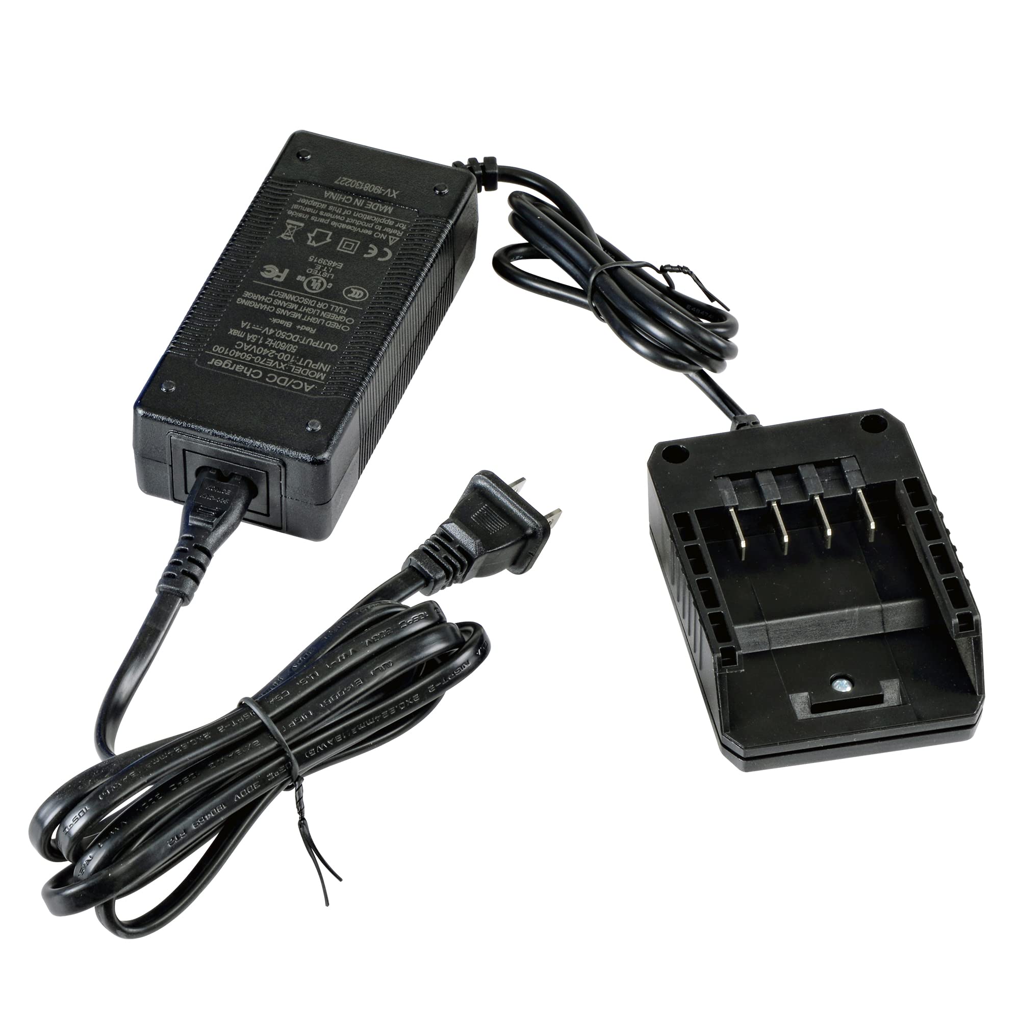 SuperHandy Heavy Duty Lithium Ion Battery Charger 100-240V AC 50/60Hz 2.5A (Charger ONLY) (for SuperHandy 48V 2Ah/4Ah Batteries Used n Utility Cart, Wheelbarrow, Mobility Scooter, Air Compressor)