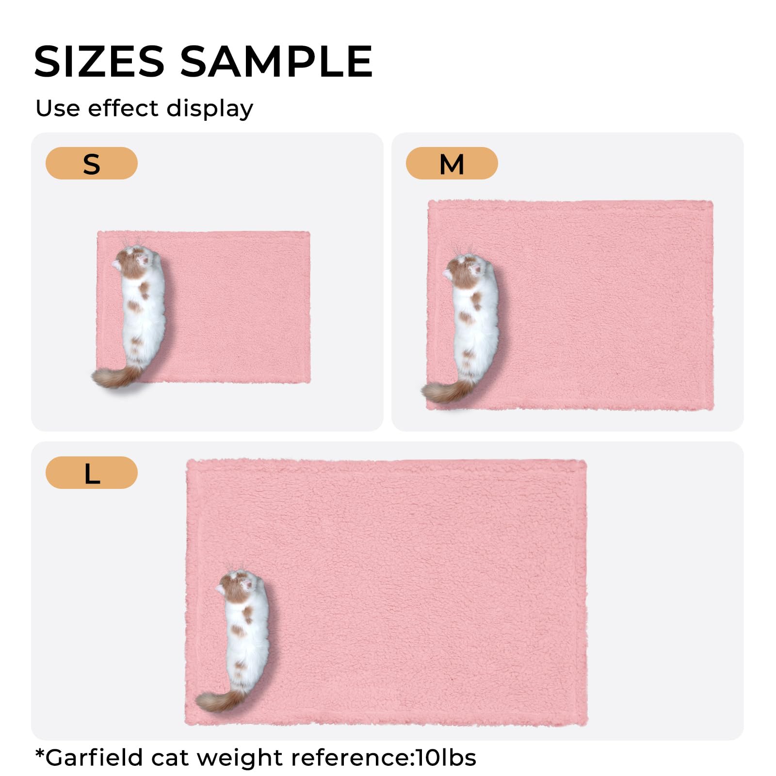 Luciphia Premium Fleece Dog Puppy Blanket Soft Pet Sherpa Calming Cat Blanket Throw for Small Medium Dog Cat(Pink,30x20 inches)