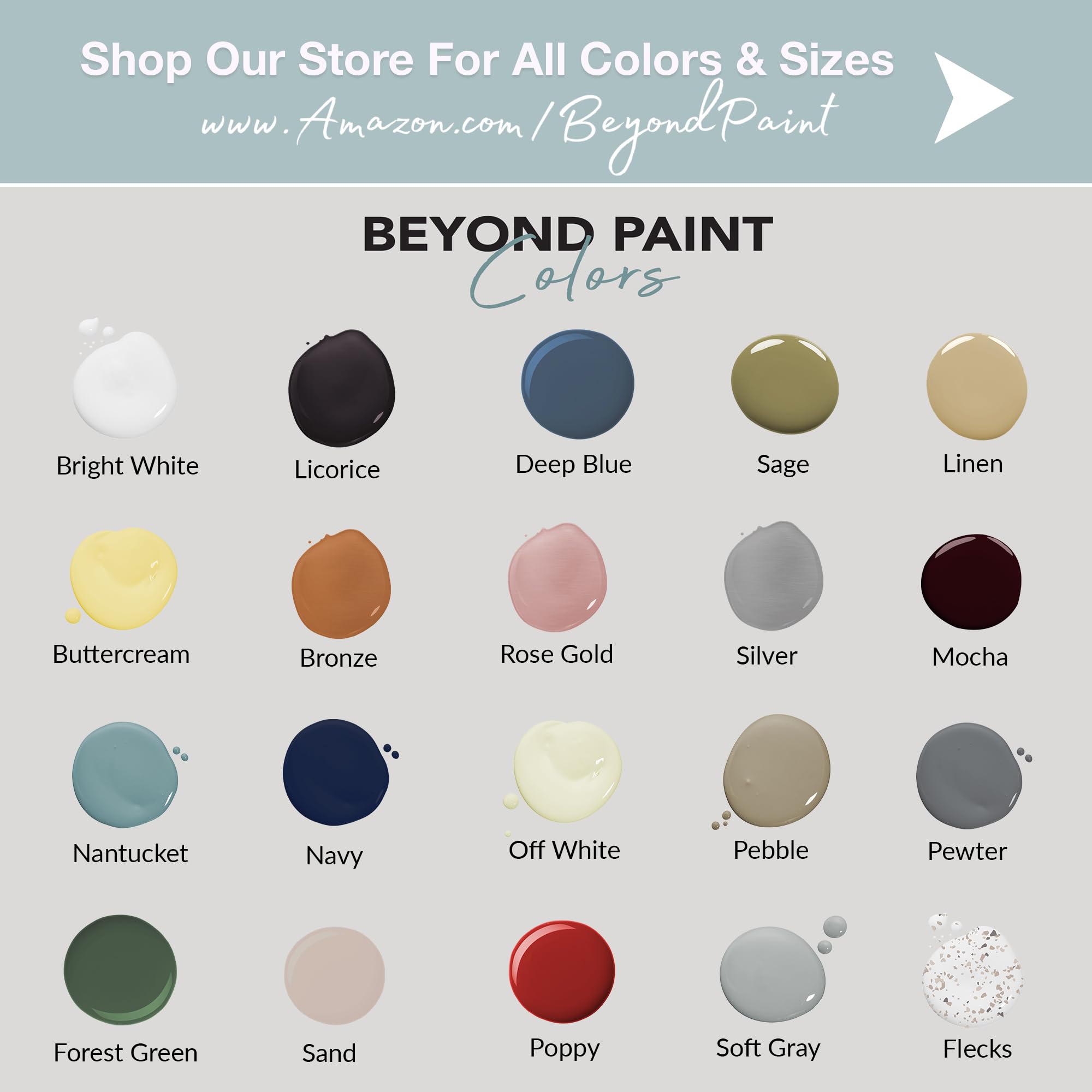 Beyond Paint All-in-One Refinishing Paint, No Sanding, Matte Finish for Cabinets, Countertops, Furniture and Doors, 1 Quart, Sand