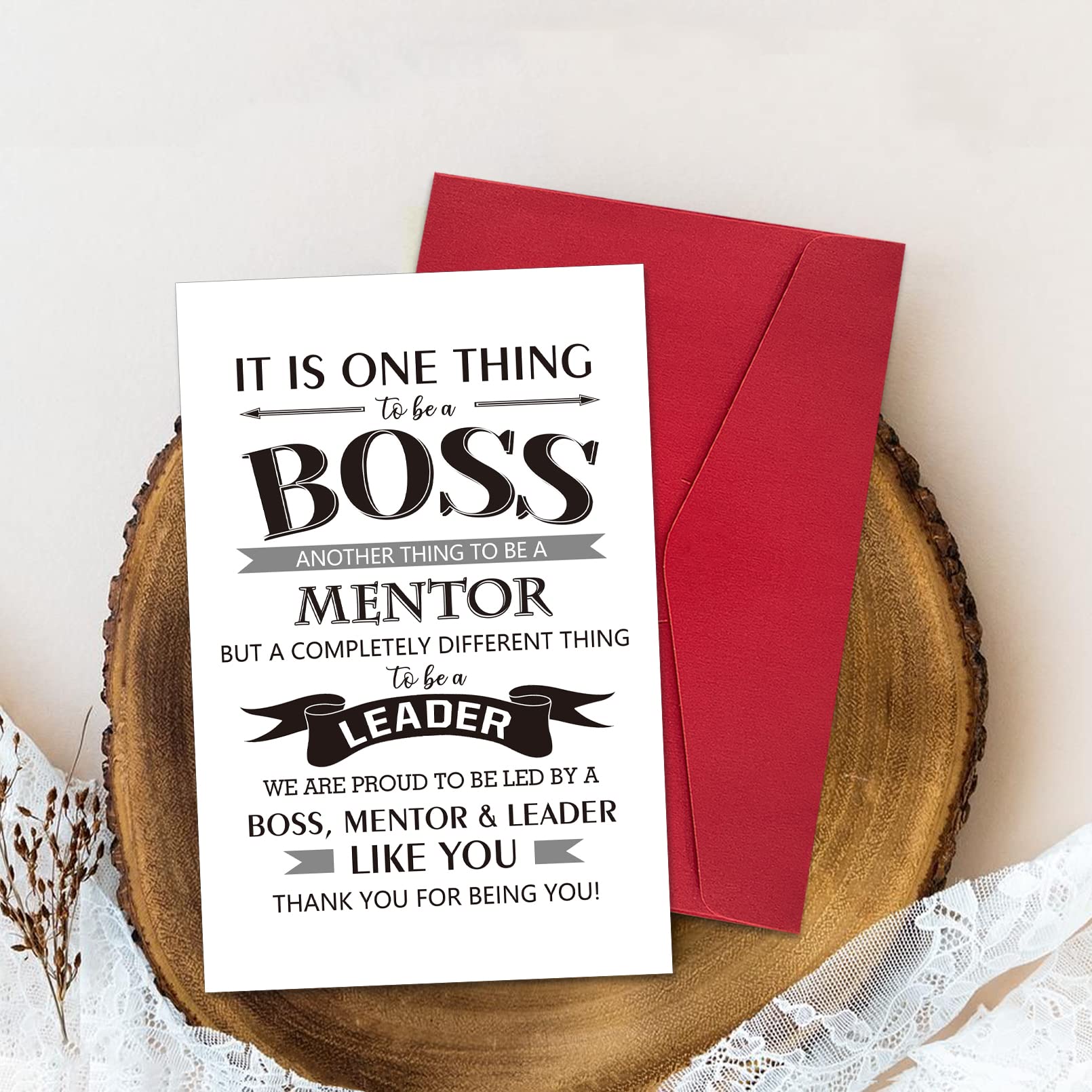 Ogeby Funny Boss Day Cards Gifts for Boss Women Men, Happy Boss’s Day Card Gifts for Him Her, Boss Appreciation Card for Leader Mentor, Boss Thank You