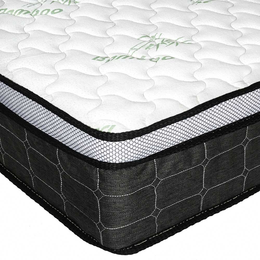 Swiss Ortho Sleep 10 inch Plush Pillow Top & Individually Wrapped Pocket Coils Innerspring - Green Foam Certified, Twin, White