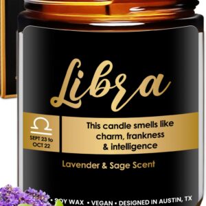 Libra Candle Zodiac, Libra Birthday Gifts for Women & Men, Gifts for A Libra Gifts for Women Zodiac Candles, Astrology Gifts for Women, Zodiac Gifts for Women, Zodiac Sign Gifts for Astrology Lovers