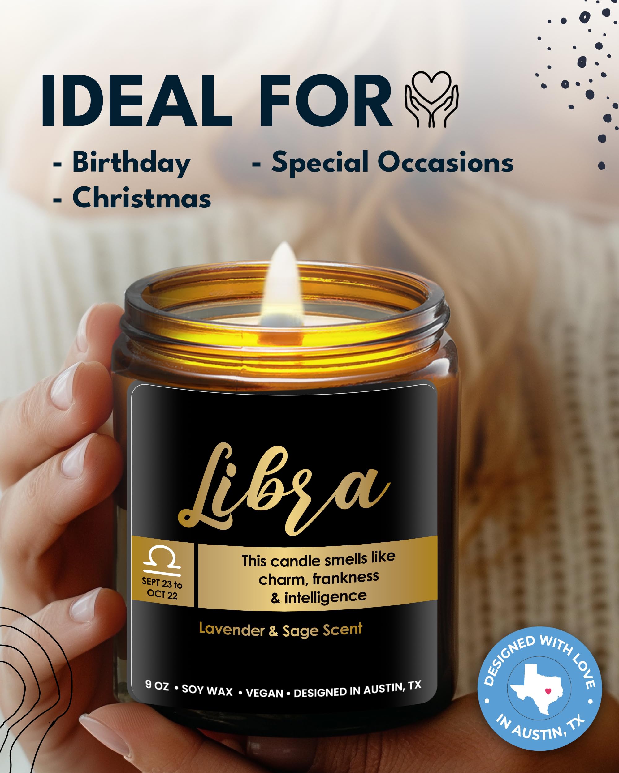 Libra Candle Zodiac, Libra Birthday Gifts for Women & Men, Gifts for A Libra Gifts for Women Zodiac Candles, Astrology Gifts for Women, Zodiac Gifts for Women, Zodiac Sign Gifts for Astrology Lovers