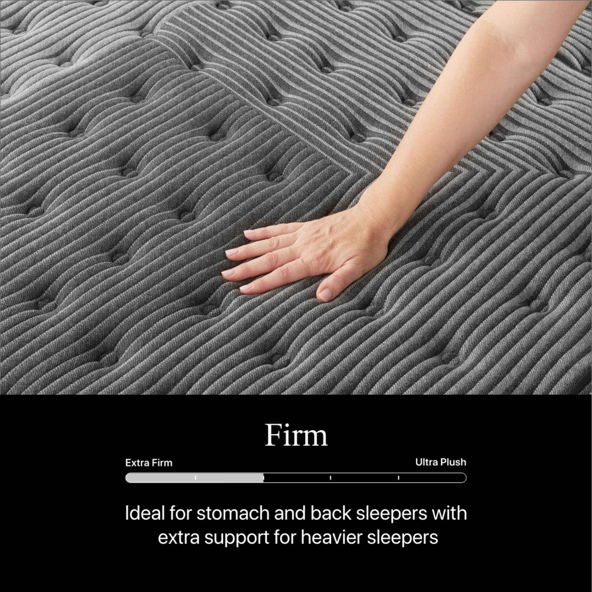 Beautyrest Black L-Class 13.75” Firm King Mattress, Cooling Technology, Supportive, CertiPUR-US, 100-Night Sleep Trial, 10-Year Limited Warranty