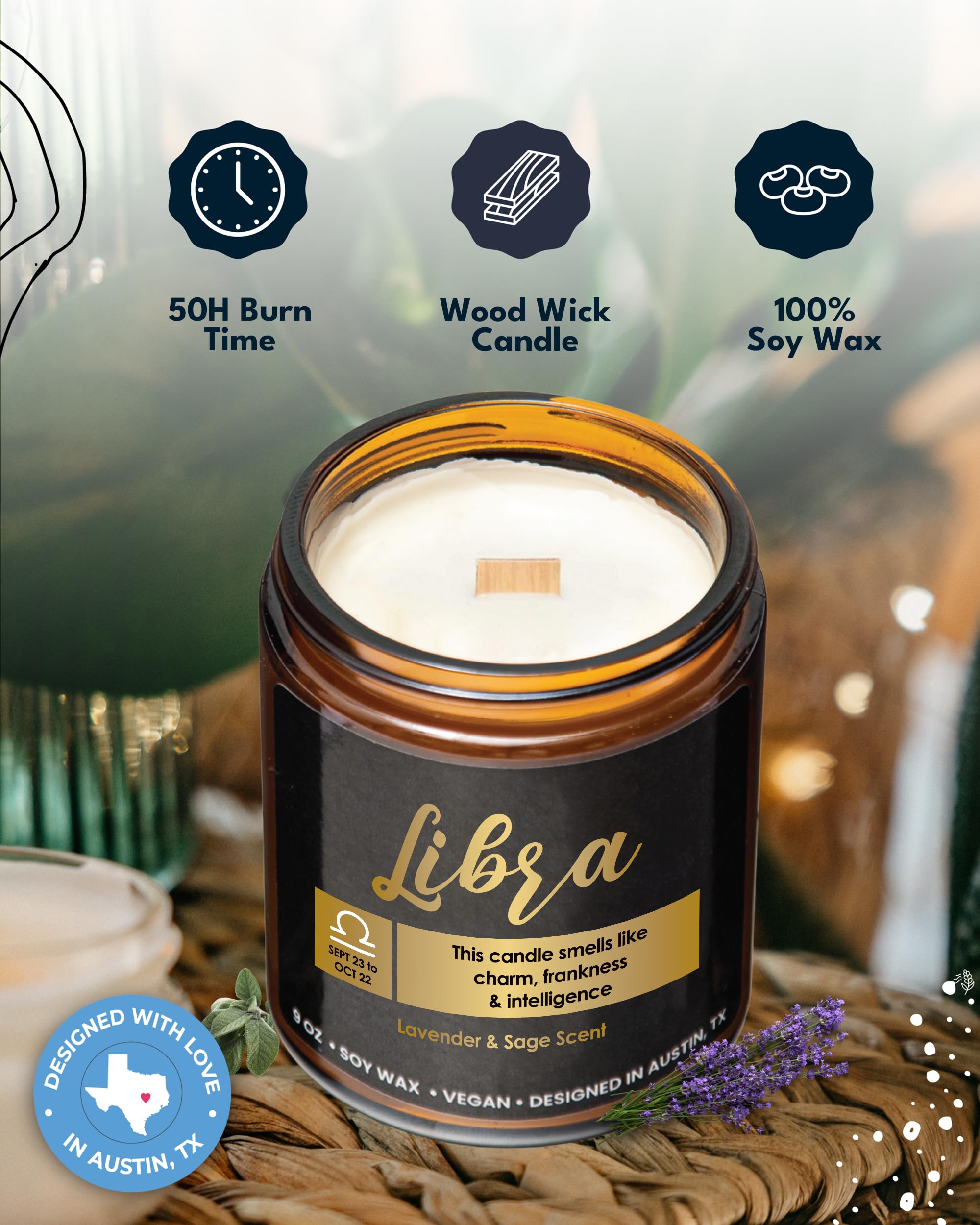 Libra Candle Zodiac, Libra Birthday Gifts for Women & Men, Gifts for A Libra Gifts for Women Zodiac Candles, Astrology Gifts for Women, Zodiac Gifts for Women, Zodiac Sign Gifts for Astrology Lovers