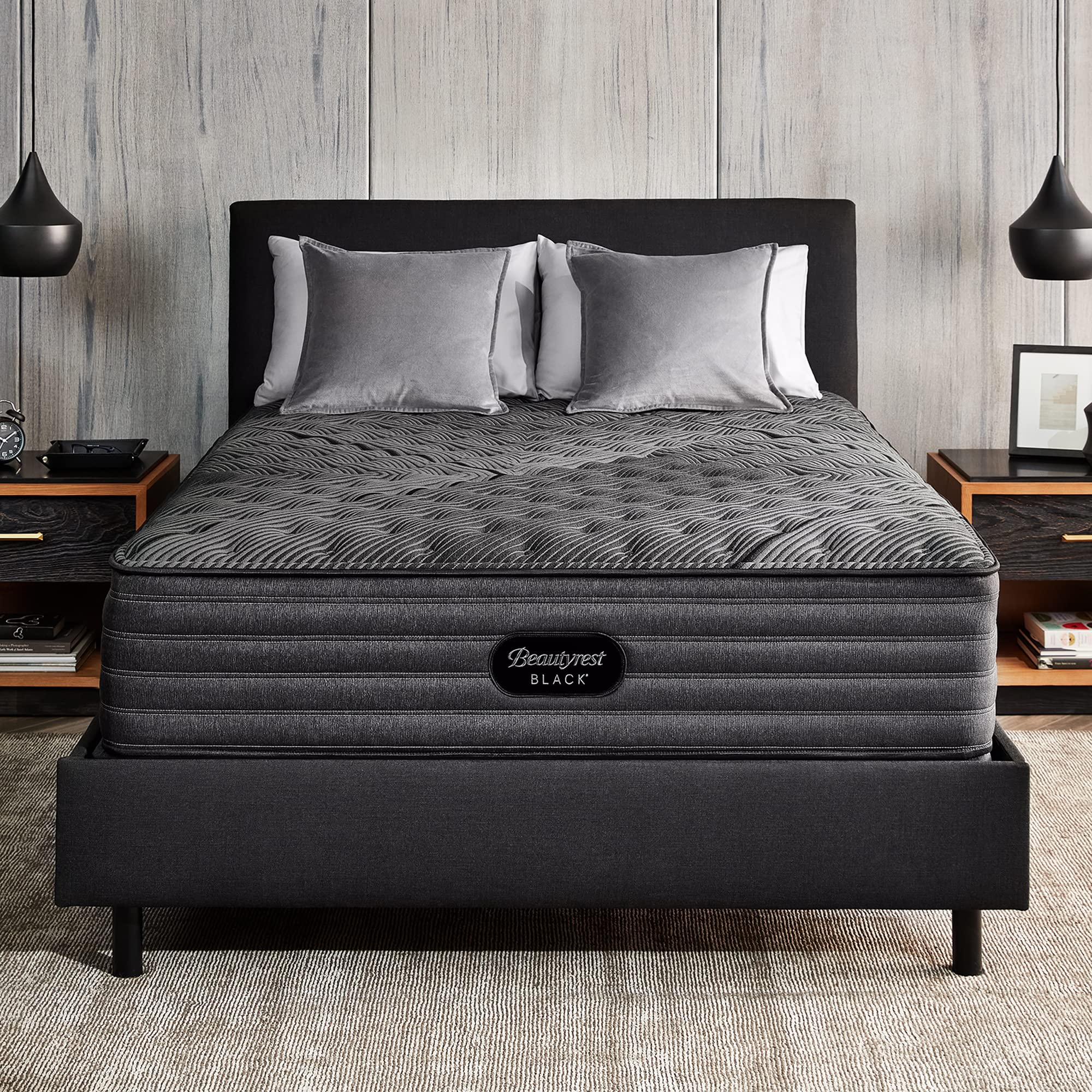 Beautyrest Black L-Class 13.75” Firm King Mattress, Cooling Technology, Supportive, CertiPUR-US, 100-Night Sleep Trial, 10-Year Limited Warranty