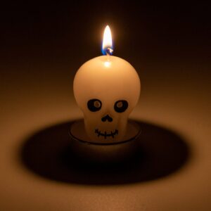 GiftExpress 12 Pcs Halloween Candles 6 Styles, Smokeless Unscented Tealight Candles for Halloween Decoration, Halloween Party, Ghost, Witch, Skull, Jack O Lantern Pumpkin Candles