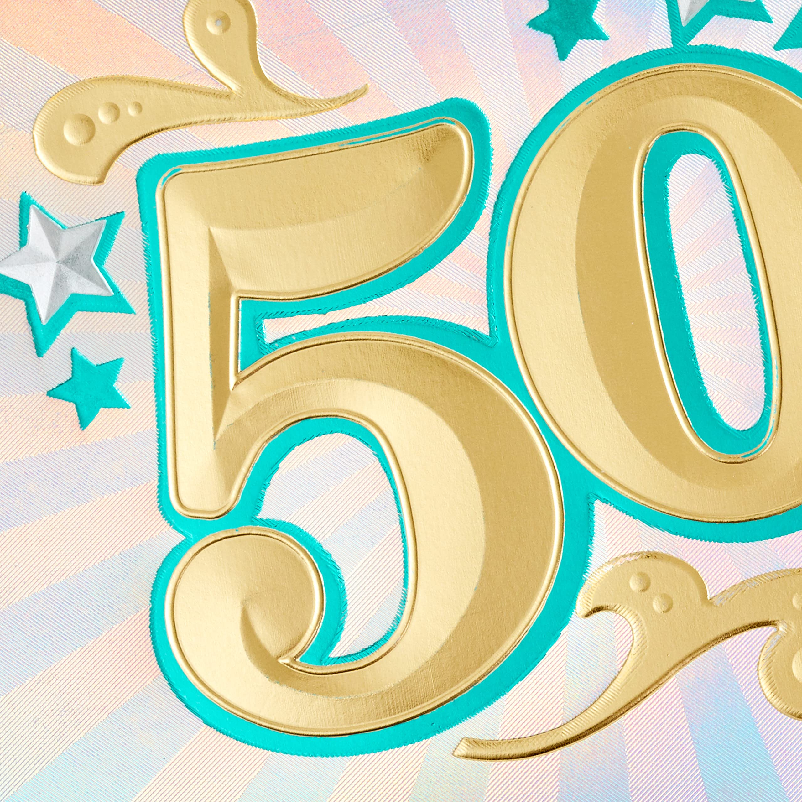 Hallmark 50th Birthday Card (Here's to Fifty)