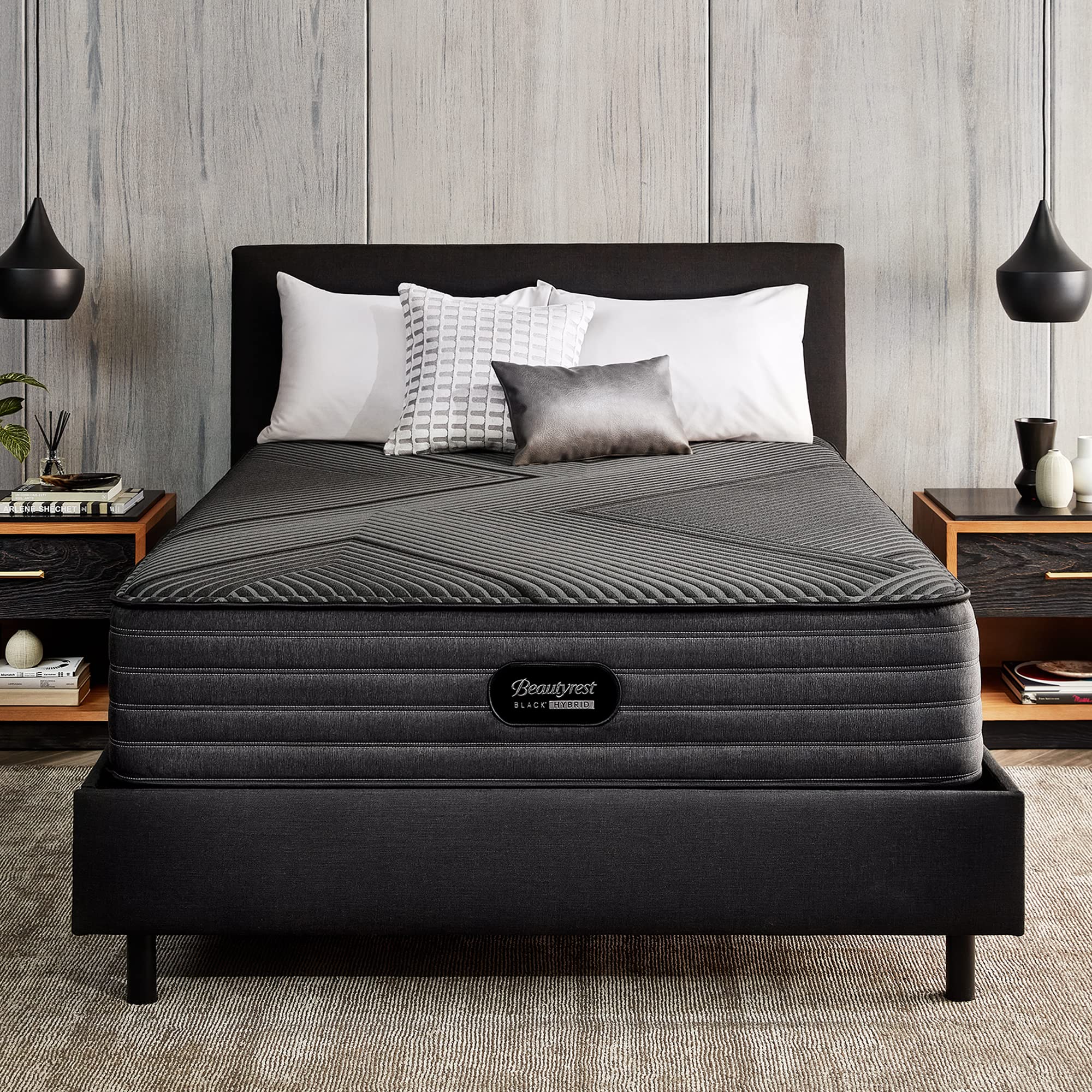 Beautyrest Black Hybrid LX-Class 13.5” Firm King Mattress, Cooling Technology, Supportive, CertiPUR-US, 100-Night Sleep Trial, 10-Year Limited Warranty