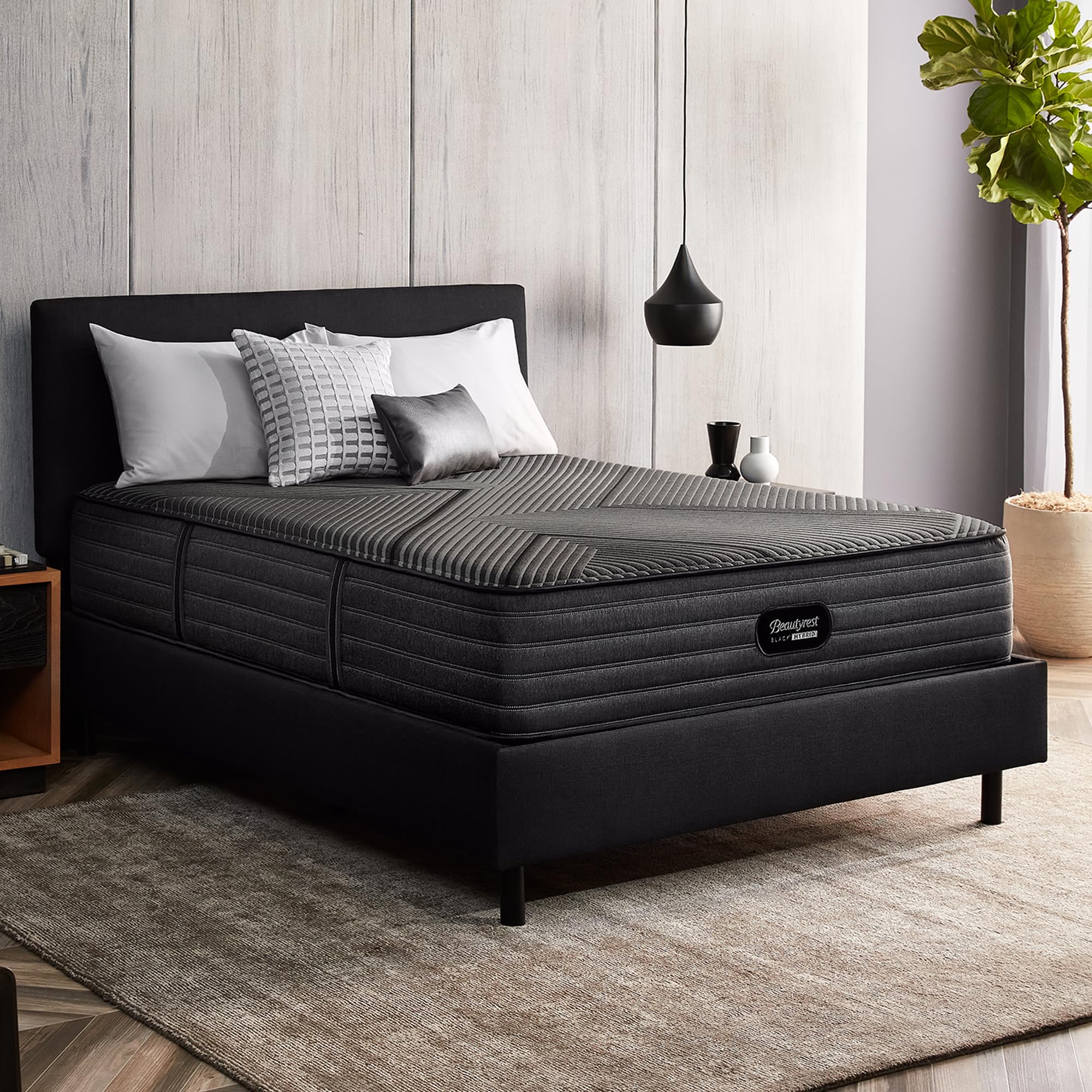 Beautyrest Black Hybrid LX-Class 13.5” Plush Full Mattress, Cooling Technology, Supportive, CertiPUR-US, 100-Night Sleep Trial, 10-Year Limited Warranty