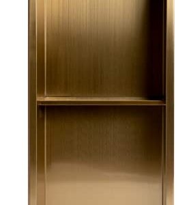 ALFI brand ABNP1224-BG Shower Niche, Brushed Gold 12 x 24 x 4