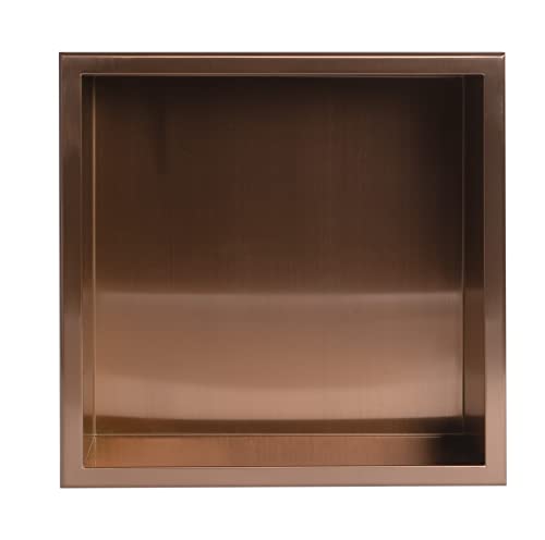 ALFI brand ABNP1616-BC Shower Niche, Brushed Copper