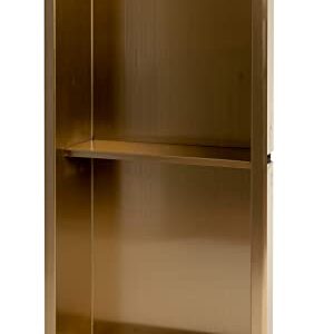 ALFI brand ABNP1224-BG Shower Niche, Brushed Gold 12 x 24 x 4