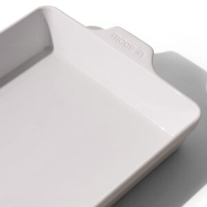 Made In Cookware - Rectangular Baking Dish - White - Hand Crafted Porcelain - Professional Bakeware - Made in France