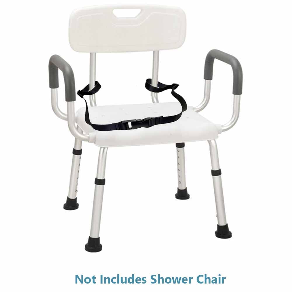 Shower Chair Anti-Slip Belt, Universal Bath Bench or Stool Protective Buckle Strap Bathroom Nursing Care Supply for Elderly, Disabled, Patient