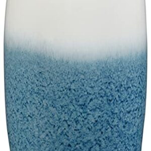 Signature Design by Ashley Ikegrove Coastal Indoor & Outdoor Accent Stool, Blue & White