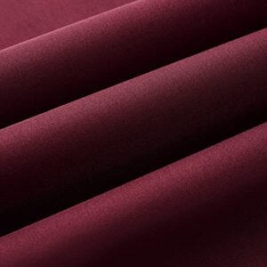 wooqu book cloth, fabric surface and paper backed, easy to use, strong, 17x29”, for book binding, dark red