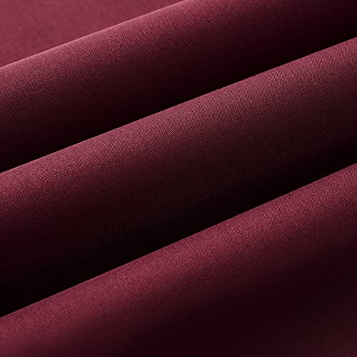 Wooqu Book Cloth, Fabric Surface and Paper Backed, Easy to Use, Strong, 17x29”, for Book Binding, Dark Red