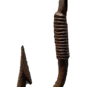 Realistic Rustic Brown Fish Hook Wall Hooks - (Set of 3)