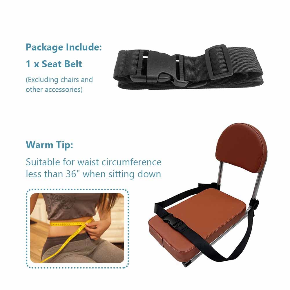 Shower Chair Anti-Slip Belt, Universal Bath Bench or Stool Protective Buckle Strap Bathroom Nursing Care Supply for Elderly, Disabled, Patient