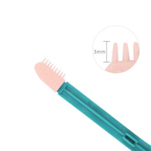 PETSOLA Cat Eye Brush, Pet Comb Dogs Eye Wipe Cleaner Removing Mucus Grooming Tear Stain Cleaning Tool, Pink