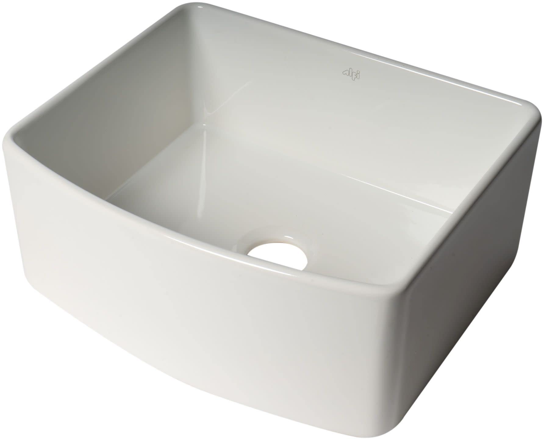 ALFI brand ABFC2420-W Kitchen Sink, White