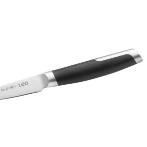 Berghoff Graphite Paring Knife 3.5", Stainless Steel Sharp Blade, Soft-touch Handle, Cutting Slicing Peeling Fruit Vegetable Fish, Well Balanced