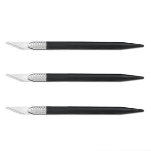 nexland n11k craft knife with ultra-sharp ceramic blade no.11 scalpel blades / 3pack