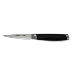 berghoff graphite paring knife 3.5", stainless steel sharp blade, soft-touch handle, cutting slicing peeling fruit vegetable fish, well balanced